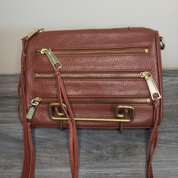 Rebecca Minkoff Mini Zip Rocker Leather Crossbody Bag - Picture 11 of 11